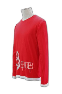 T221 自製 tee shirt  印製班tee 班衫設計  T恤製衣廠    紅色  薄長t恤